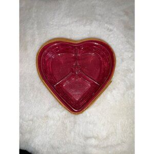 Longaberger 2004 Sweetheart basket with Red Fabric Liner and Divided Protector